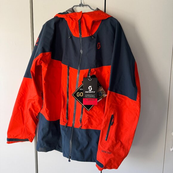 Scott Ski Jacket Vertic Tour Orange/BL Men GORE-TEX® 3L Touring Mountain - Picture 2 of 5